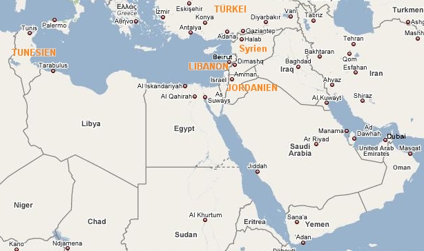 Arabienkarte