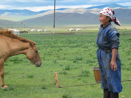 Mongolian village