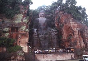 Der riesige Buddaha in Leshan